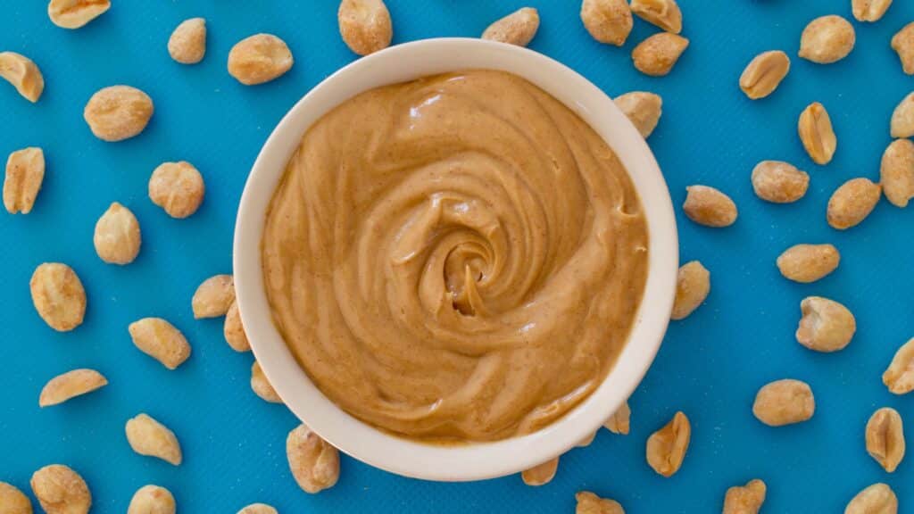 Baby food peanut puree.