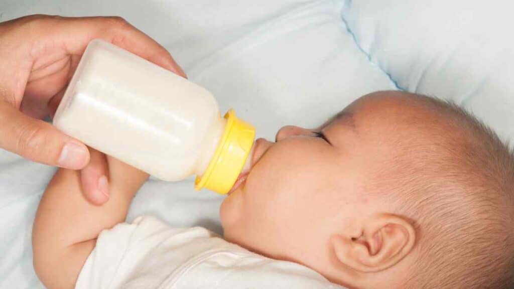 Baby Drinks Milk