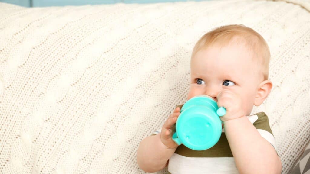 baby drinking