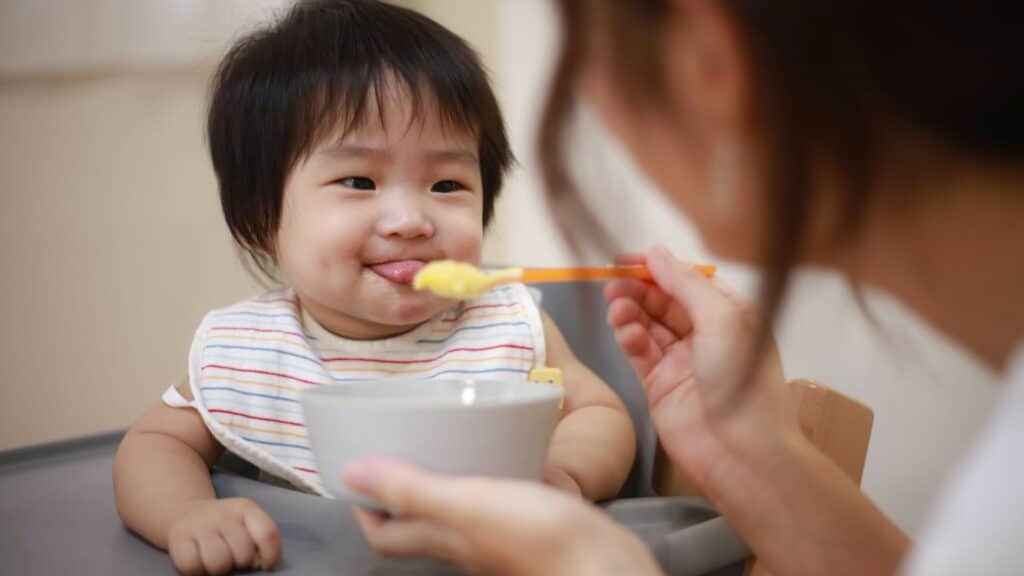 feeding baby