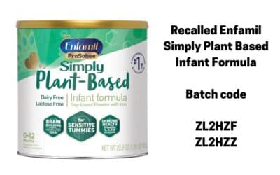 Recalled Enfamil Simply Plant-Based Infant Formula
