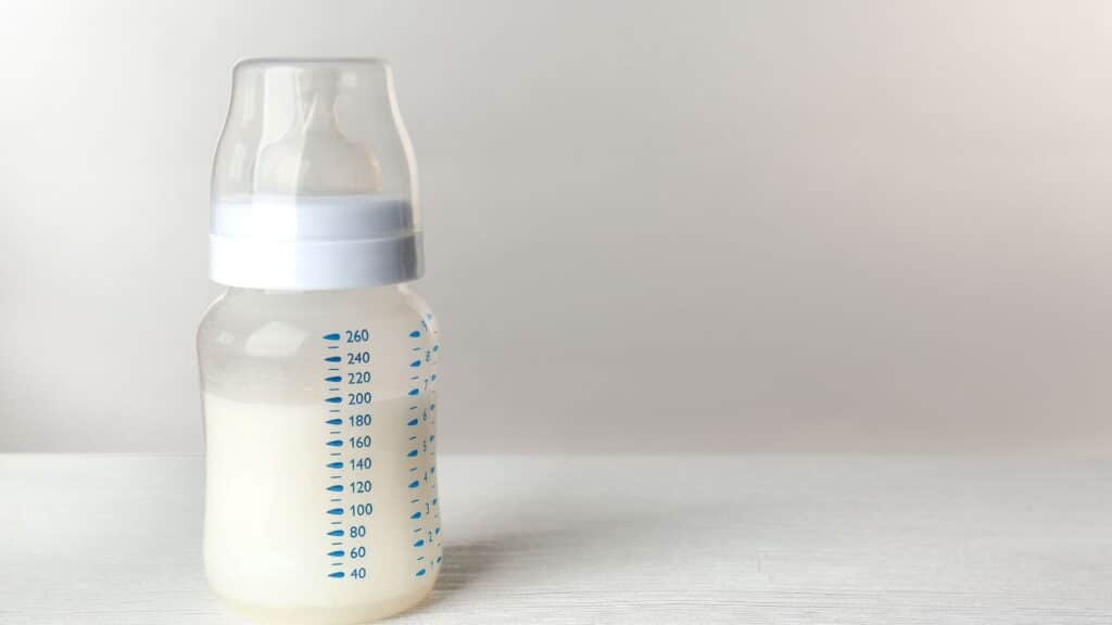 bottled milk