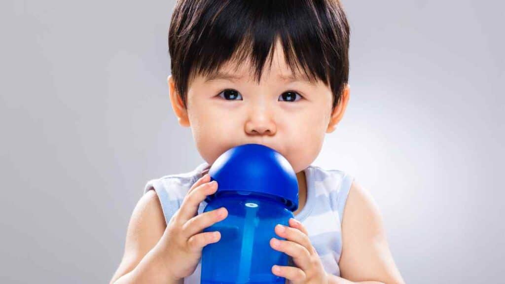 blue baby sippy cup