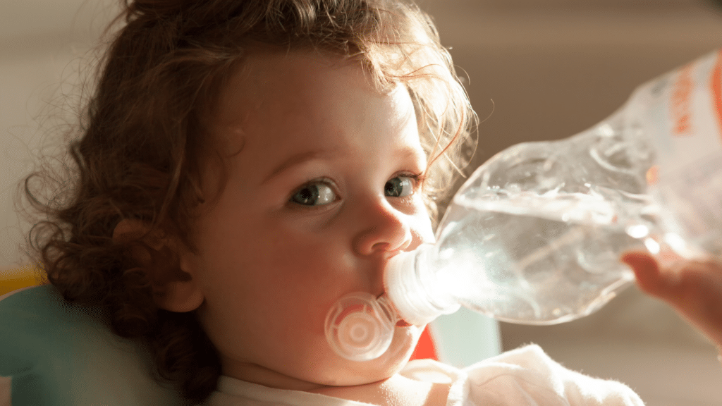 baby drinking